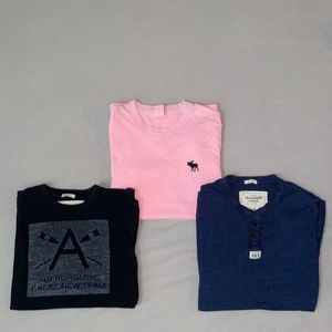 Three Abercrombie & Fitch Tees